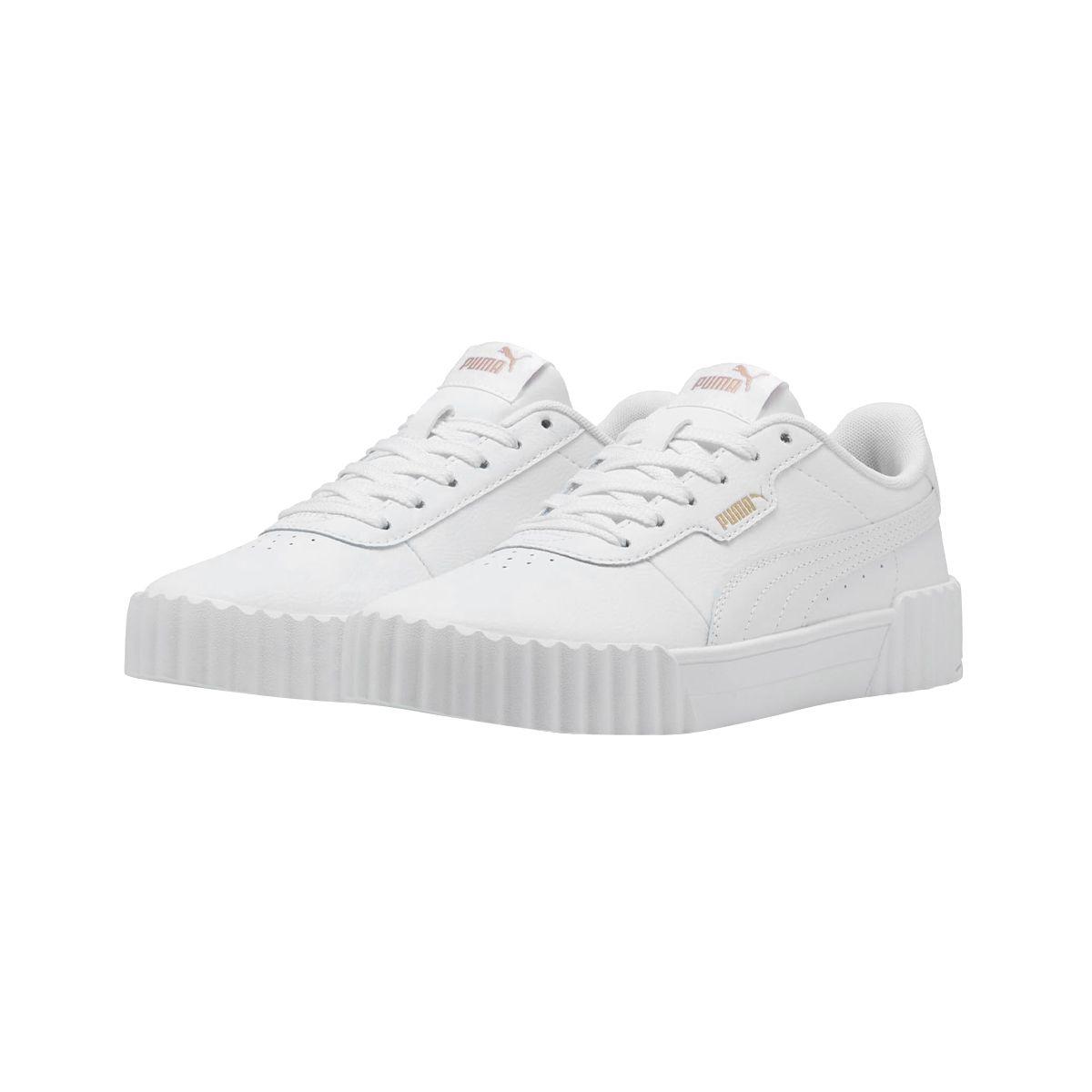 Zapatillas Urbanas Puma Carina 3.0 Mujer Blancas-2