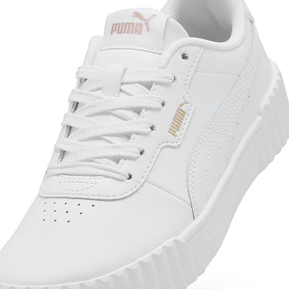 Zapatillas Urbanas Puma Carina 3.0 Mujer Blancas-5