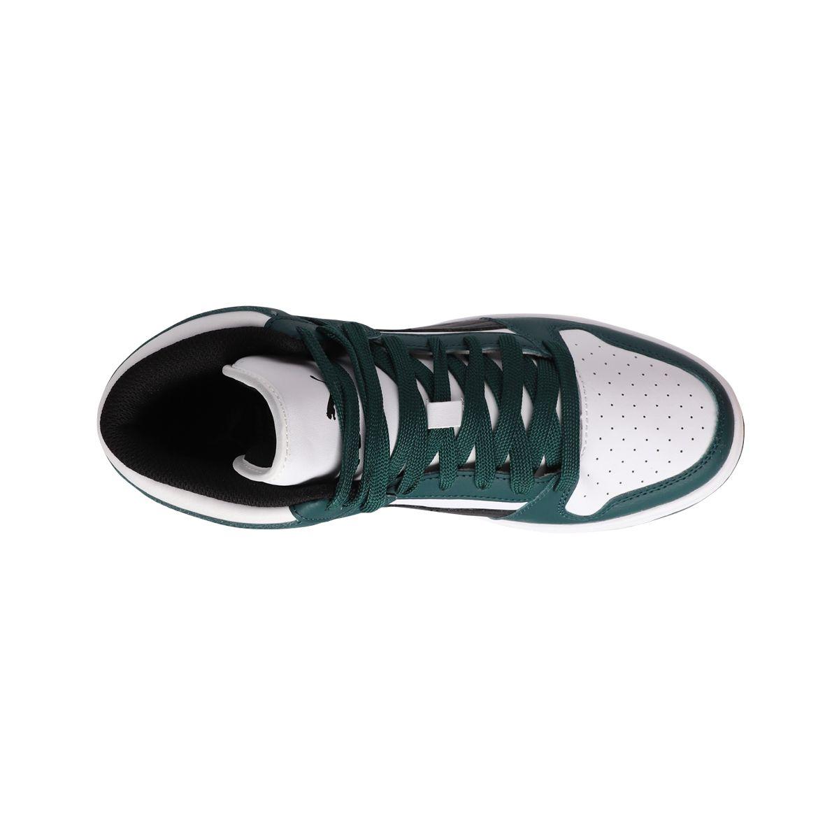 Zapatilla Puma Rebound LayUp SL Hombre Verdes/Blancas/Negras-4