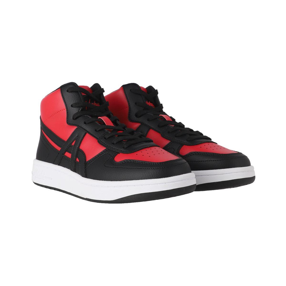 Zapatillas Niños Joven Palermo Alphabet Rojas/Negras-2