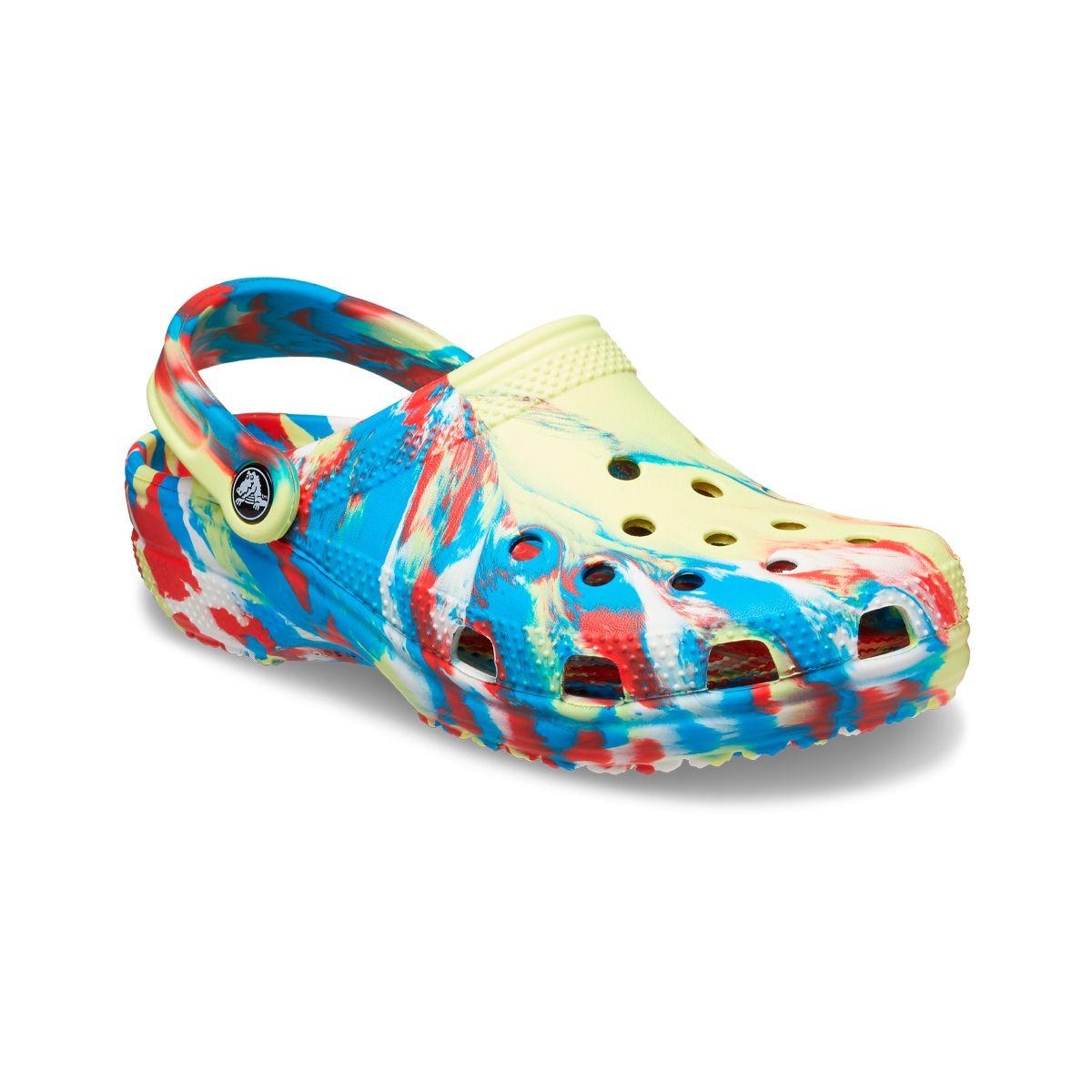 Zueco Crocs Classic Marbled Unisex Sulphur/Multi-0