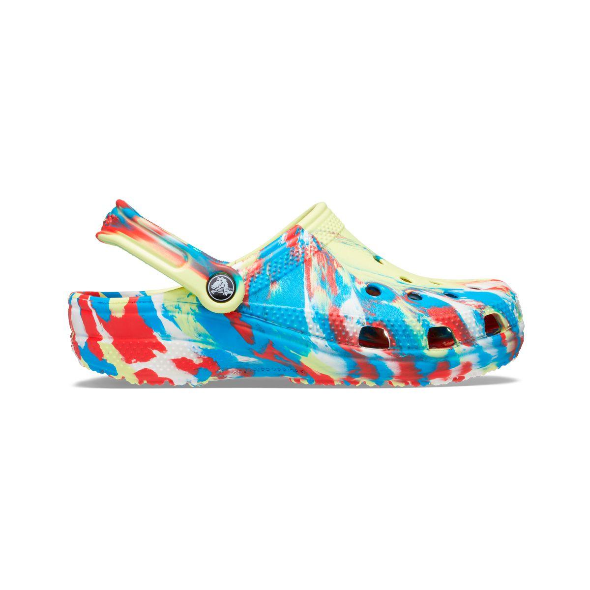 Zueco Crocs Classic Marbled Unisex Sulphur/Multi-1