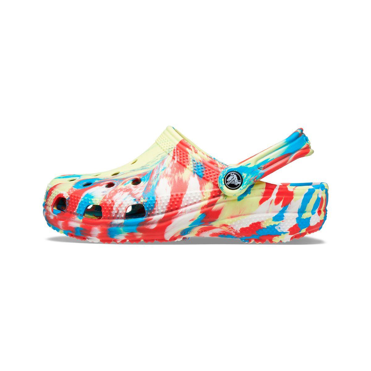 Zueco Crocs Classic Marbled Unisex Sulphur/Multi-2