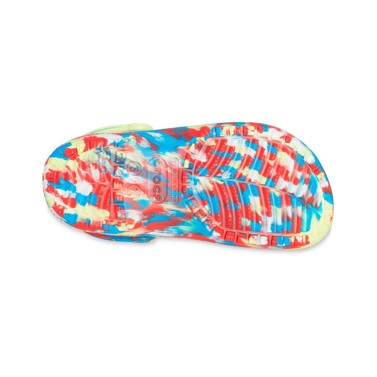 Zueco Crocs Classic Marbled Unisex Sulphur/Multi-3