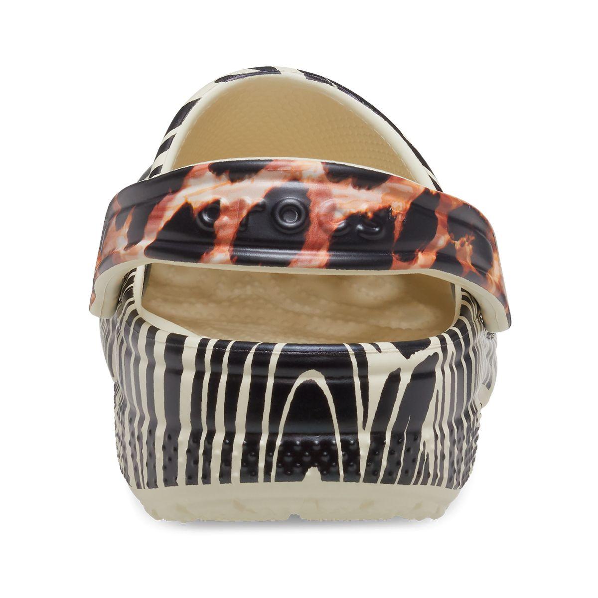 Zueco Crocs Classic Animal Remix Mujer Bone/Multi Animal-4