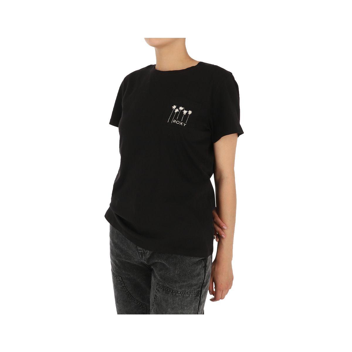 Polera Roxy Basic Logo Mujer Black-1