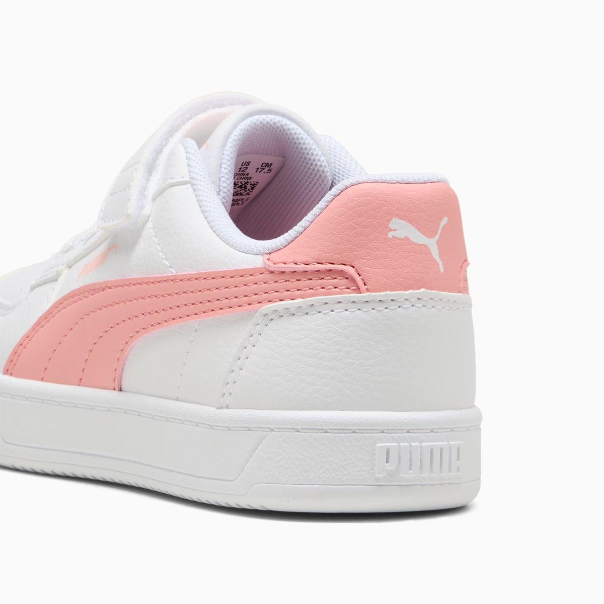 Zapatillas Niñas Caven 2.0 Puma Blancas/Rosadas-5