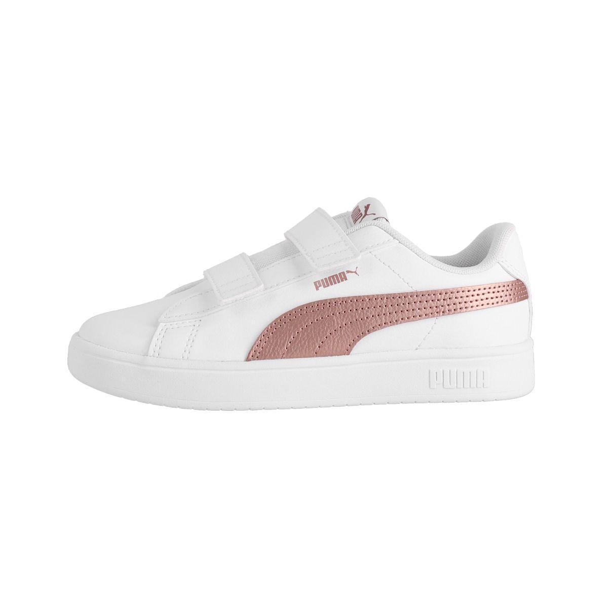 Zapatilla Puma Rickie V Niña Blancas/Rosadas-0
