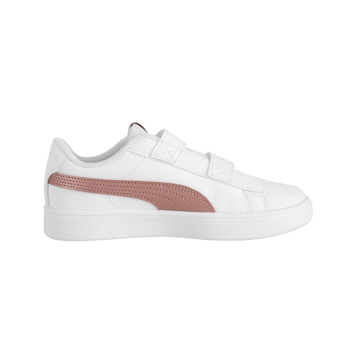 Zapatilla Puma Rickie V Niña Blancas/Rosadas-1