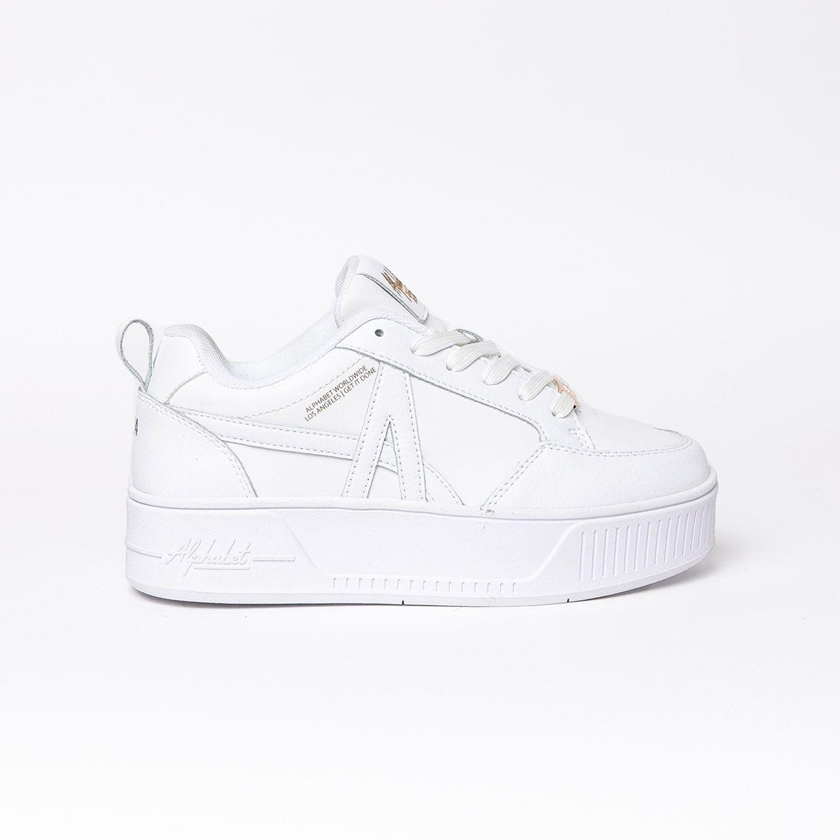 Zapatillas ALPHABET Blanca Mujer Cloud Walk Low 334-0