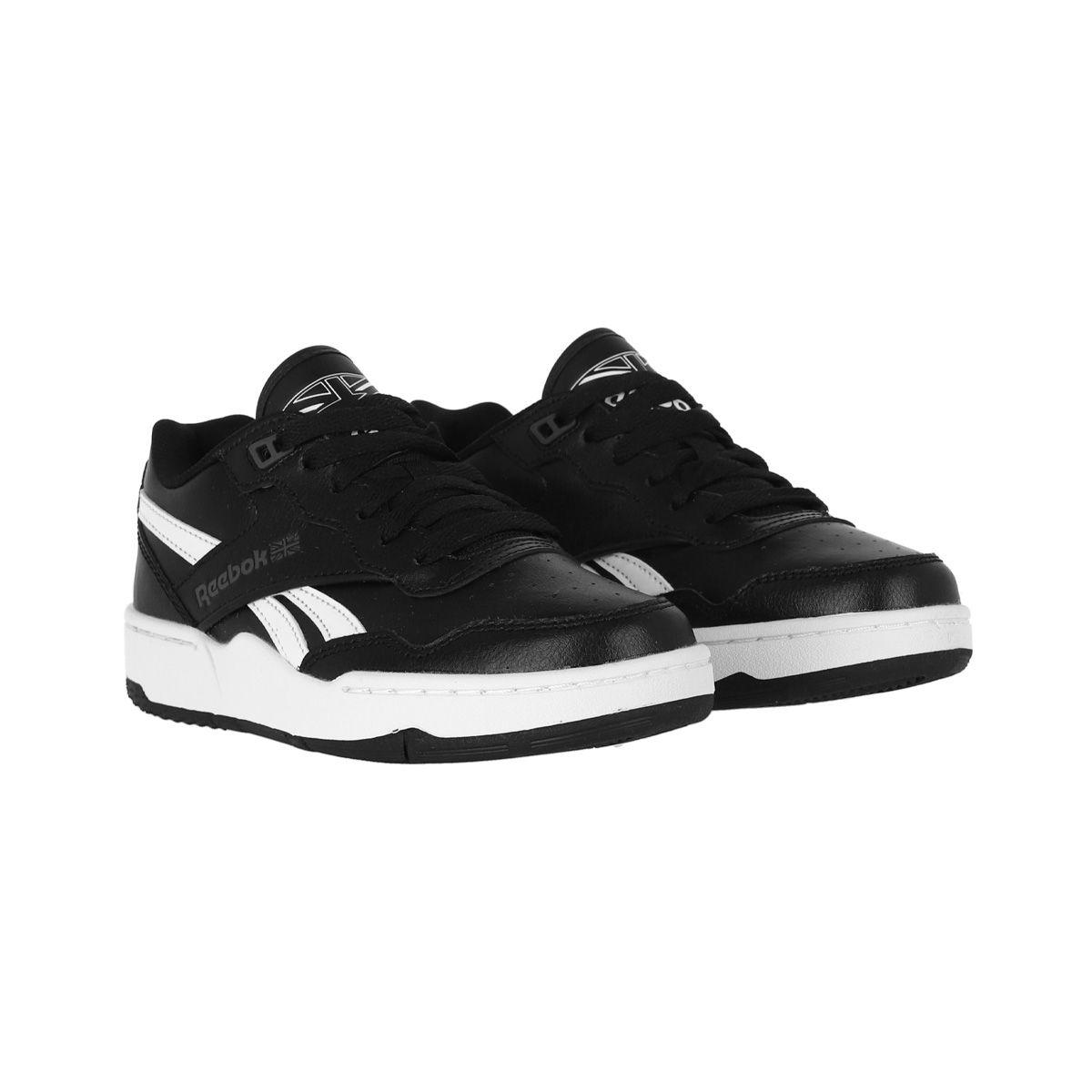 Zapatilla Reebok BB 4000 II Niño Negras/Blancas-2