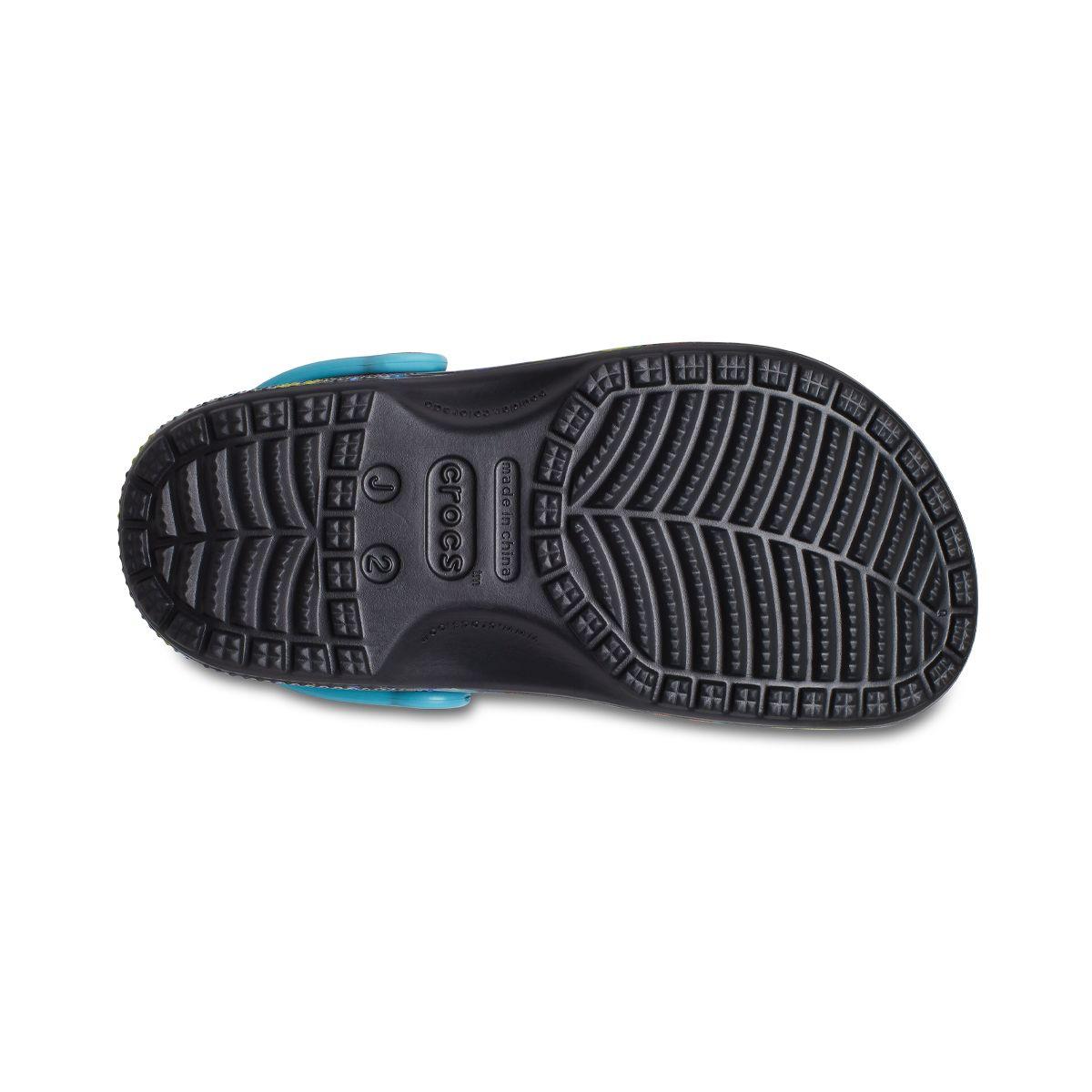 Zueco Crocs Classic Tie Dye Graphic Niño Turq Tonic/Multi-3