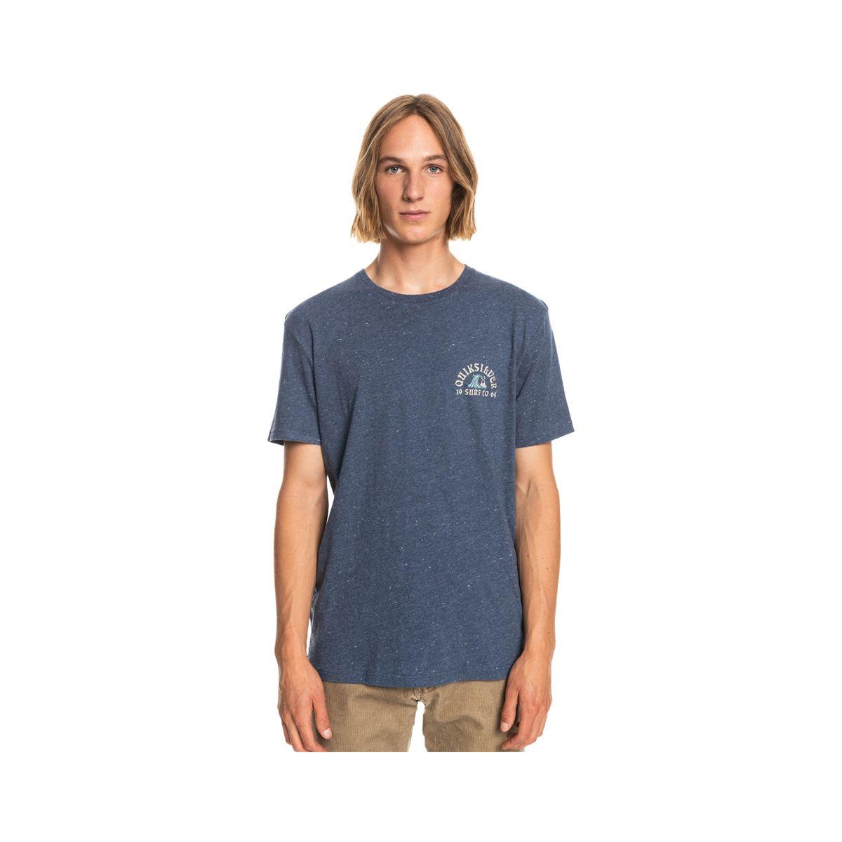 Polera Quiksilver Bay Of Plenty Hombre Insignia Blue Heather-0