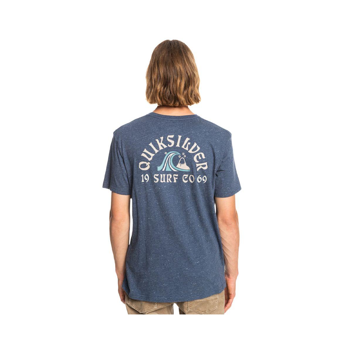 Polera Quiksilver Bay Of Plenty Hombre Insignia Blue Heather-2