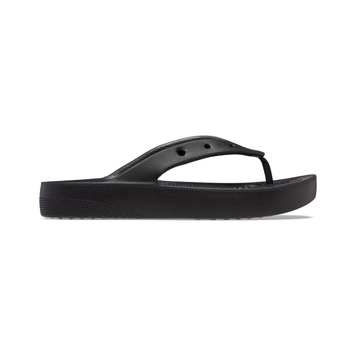 Sandalia Crocs Classic Platform Flip Flop Mujer Black-1