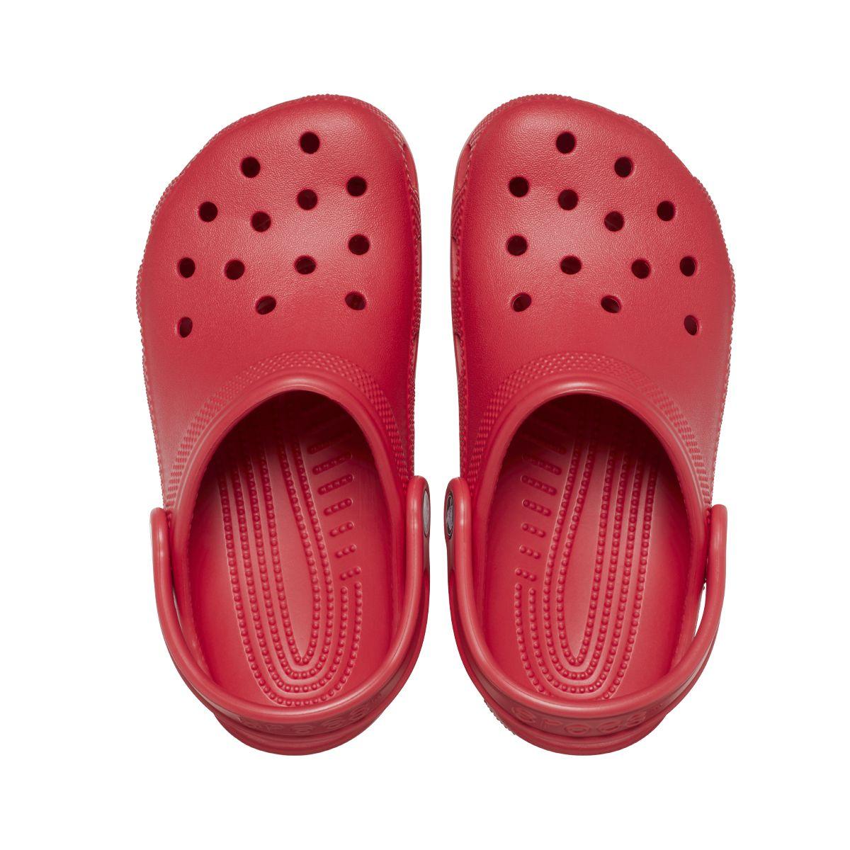 Zueco Crocs Classic Niño Varsity Red-5