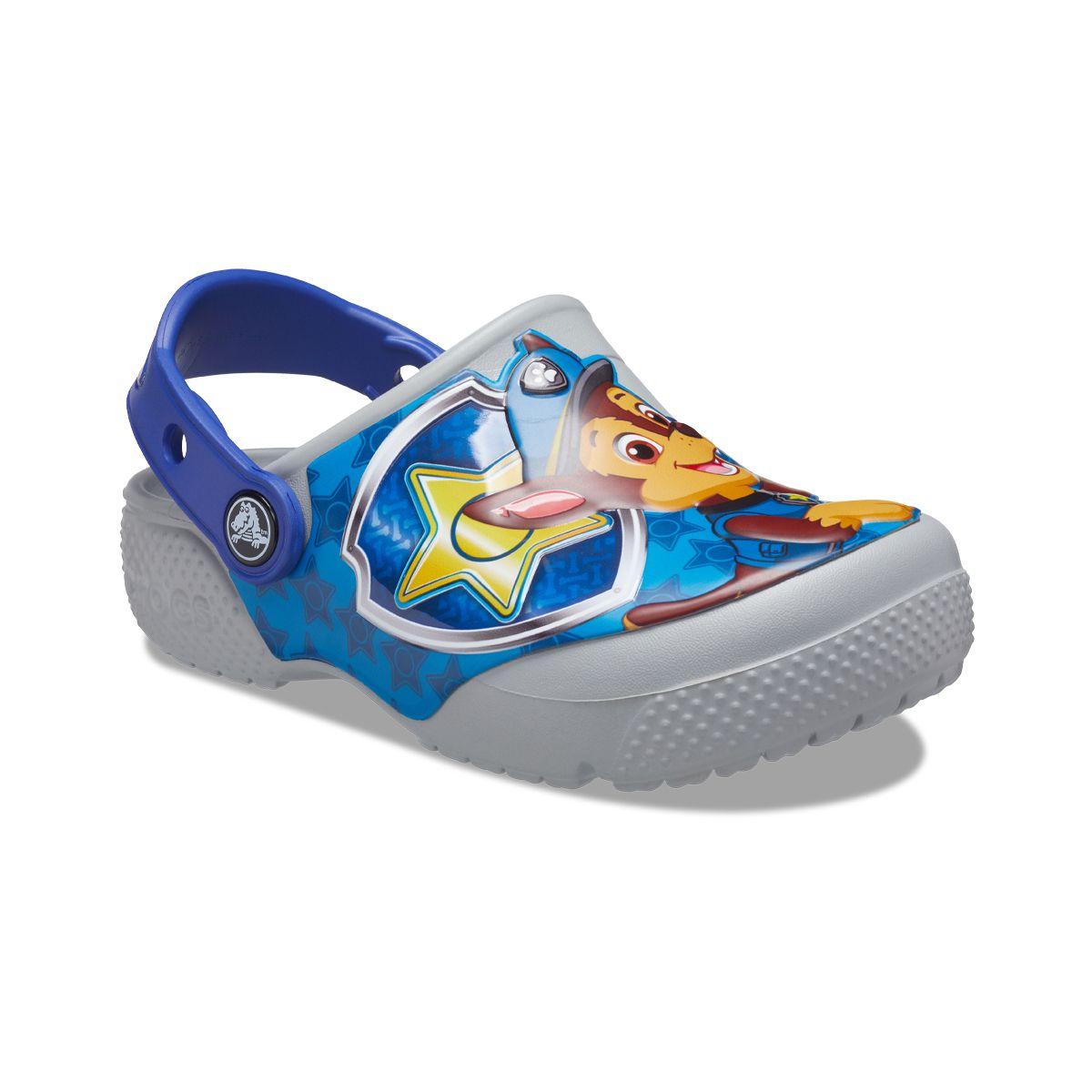 Zueco Crocs Fun Lab Paw Patrol Patch Niños TD Light Grey-0