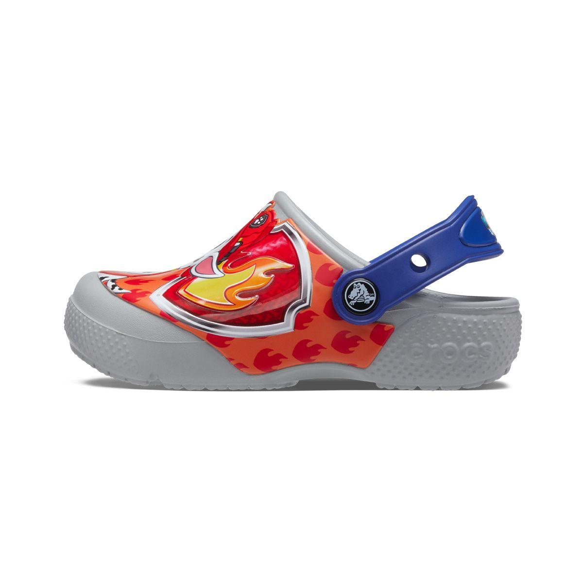 Zueco Crocs Fun Lab Paw Patrol Patch Niños TD Light Grey-2