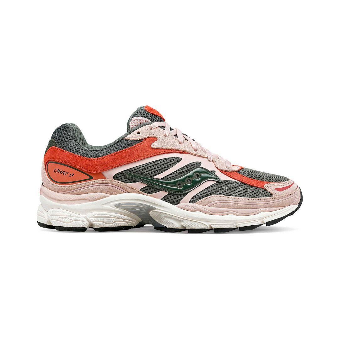 Zapatilla Saucony Progrid Omni 9 Hombre Dust Pink/Green-1