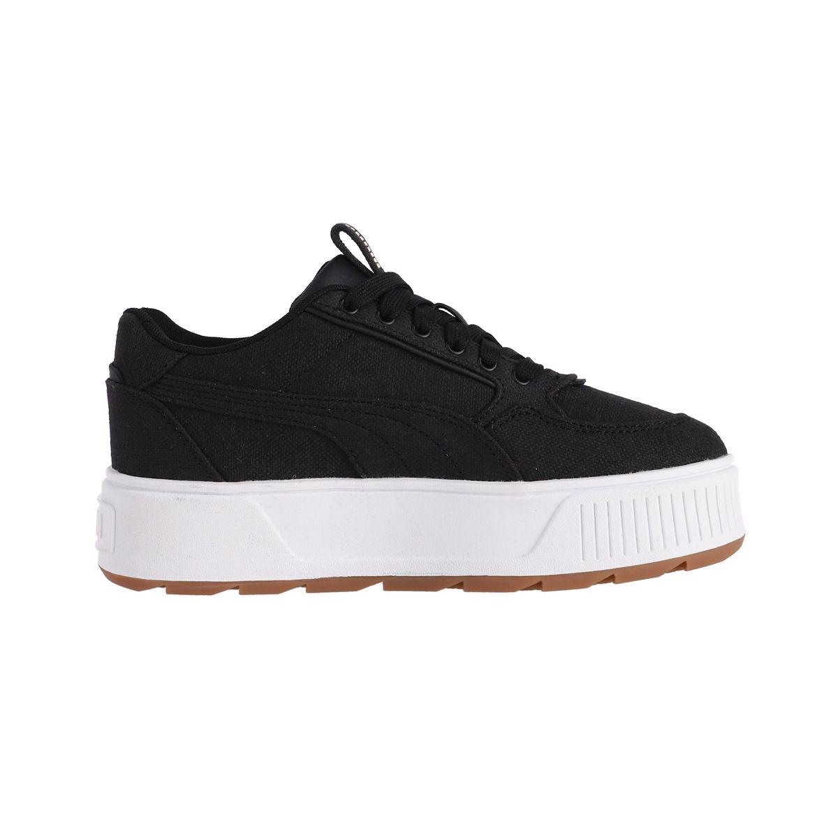 Zapatilla Puma Karmen Rebelle Canvas Mujer Negras/Blancas-1