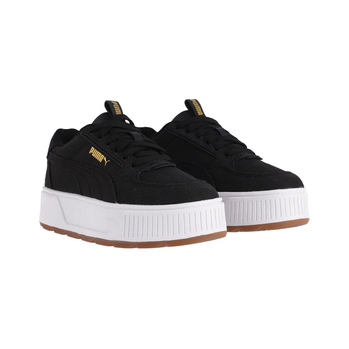 Zapatilla Puma Karmen Rebelle Canvas Mujer Negras/Blancas-2