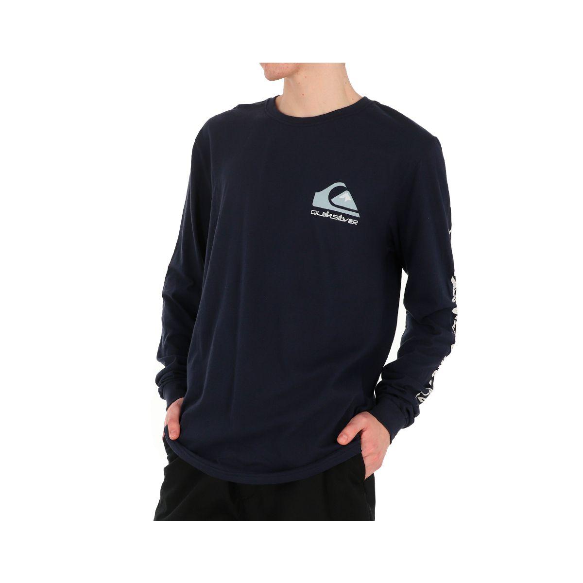 Polera Quiksilver Omni Logo Hombre Navy Blazer-1