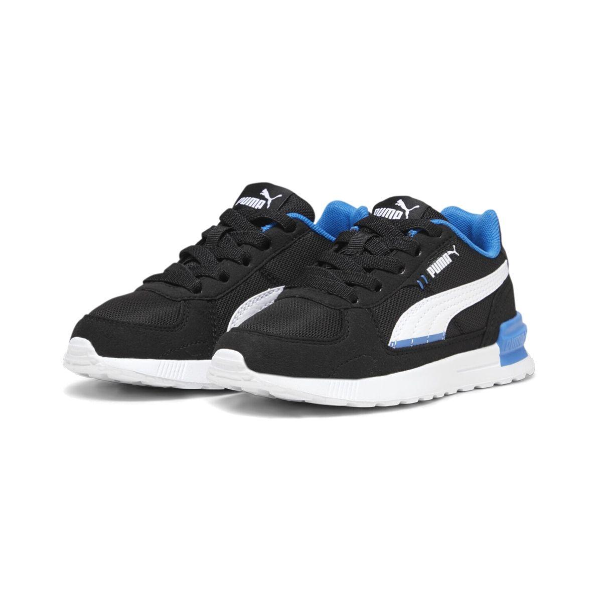Zapatillas Niños Graviton Pro Tech Puma Negras/Blancas/Azul-2
