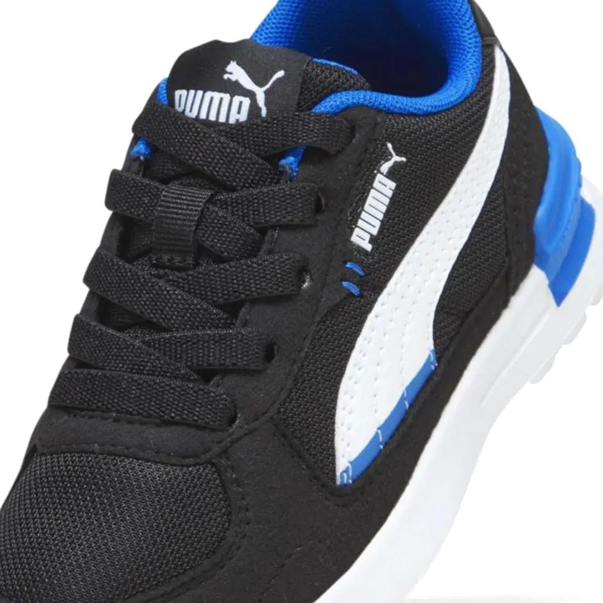 Zapatillas Niños Graviton Pro Tech Puma Negras/Blancas/Azul-5