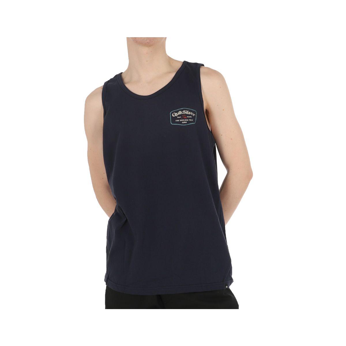 Polera Quiksilver Into Clouds Hombre Navy Blazer-0