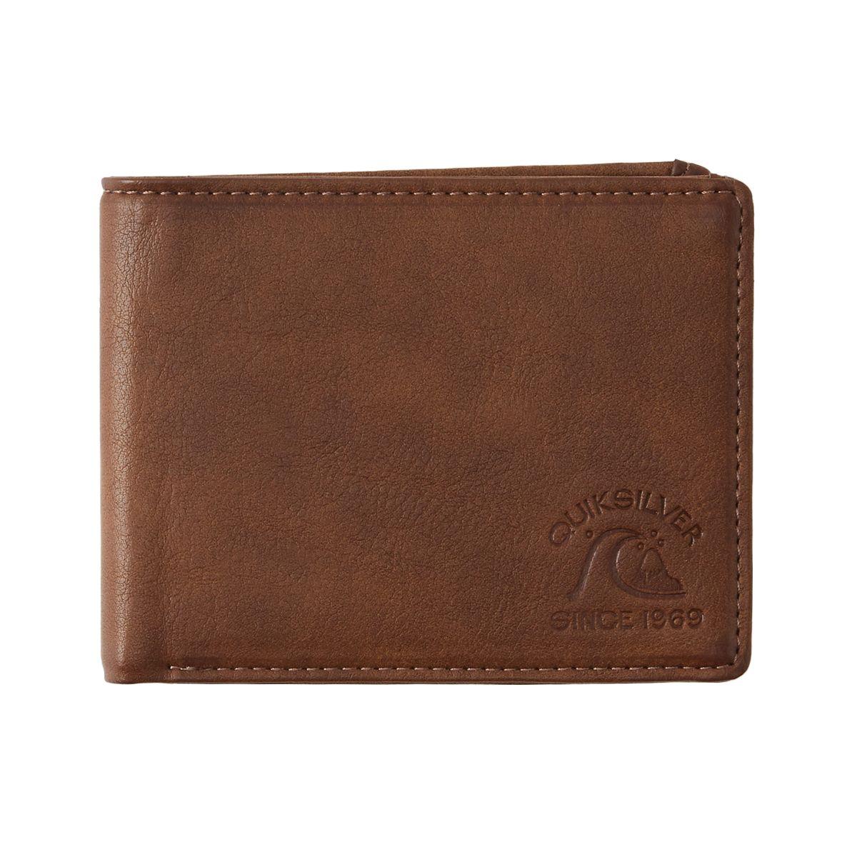 Billetera Quiksilver Slim Pickens Hombre Chocolate Brown