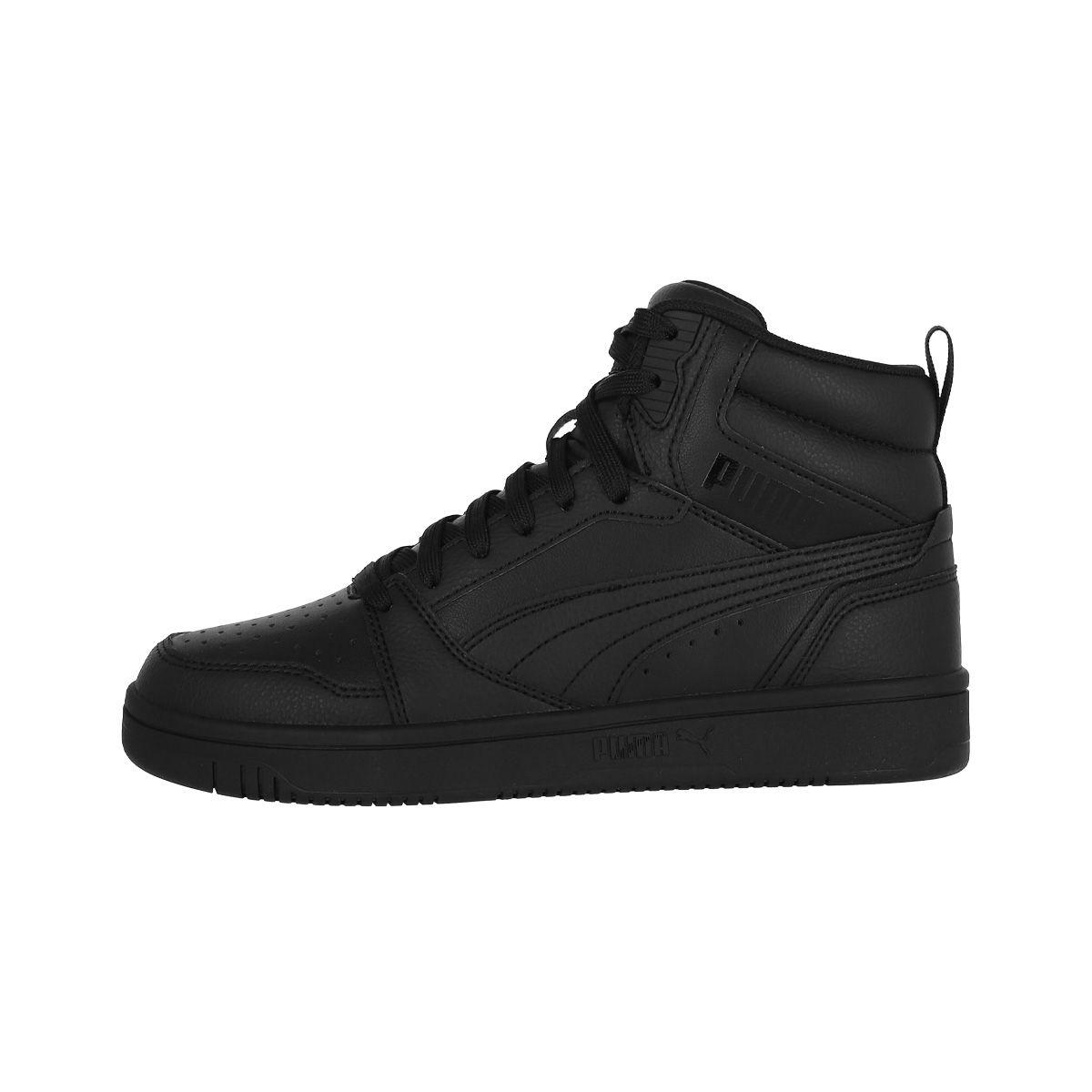 Zapatilla Puma  Rebound V6 Mid Joven Negro-0