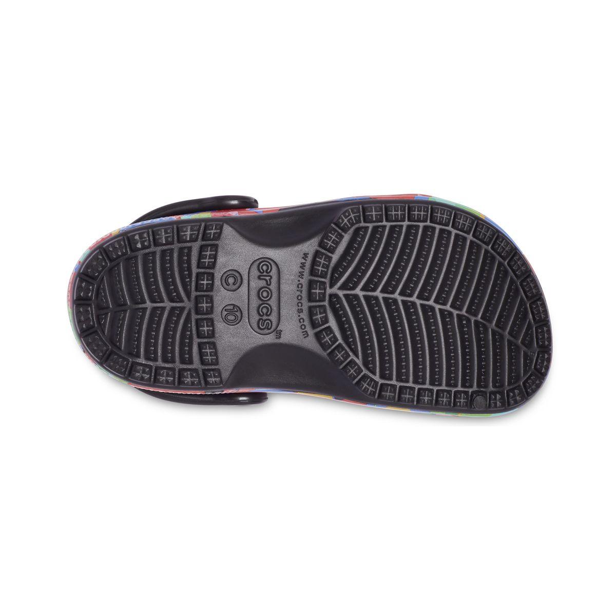 Zueco Crocs Classic Bubble Block Niño Black/Multi-3