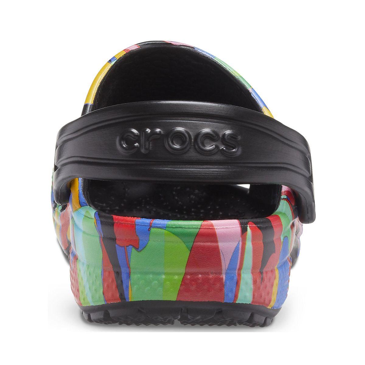 Zueco Crocs Classic Bubble Block Niño Black/Multi-4