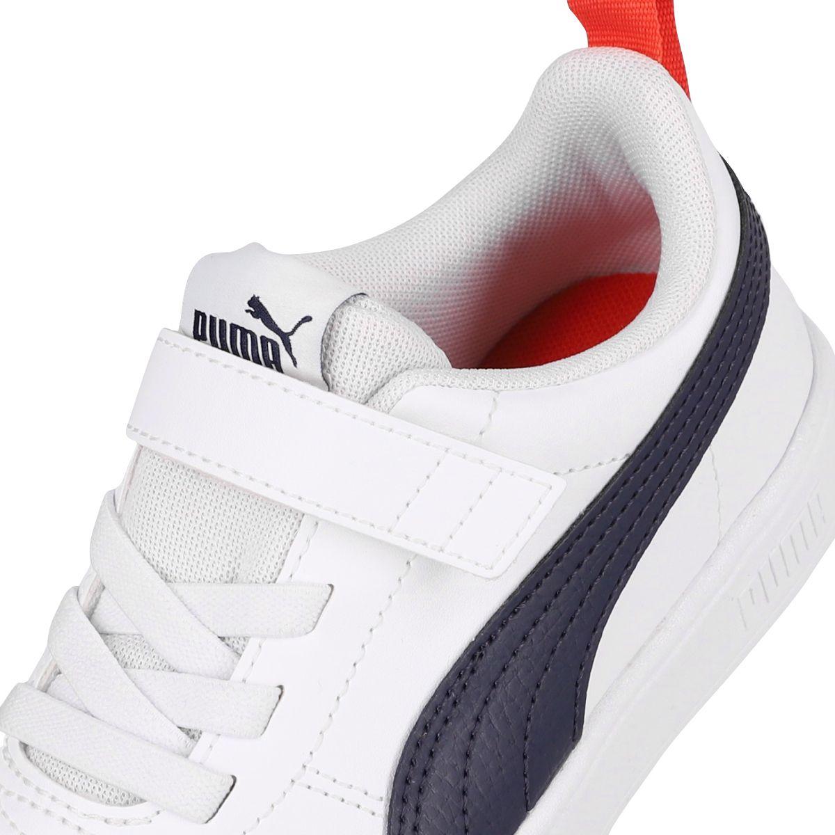 Zapatilla Puma Rickie Niño White/Peacoat-5