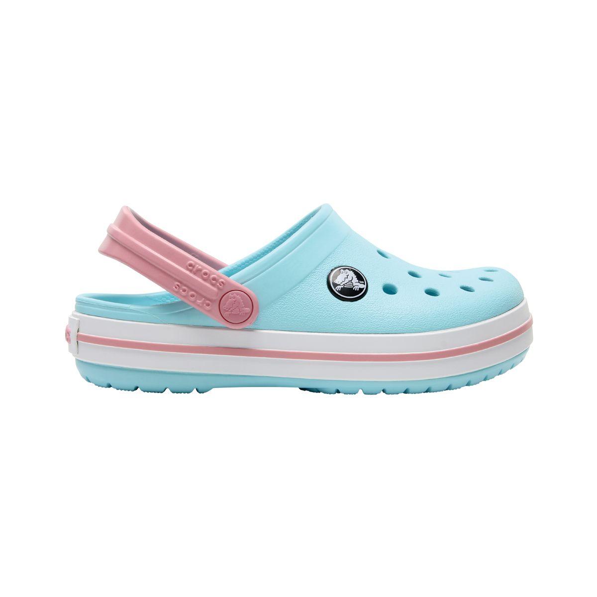 Zueco Crocs Crocband Niño Ice Blue/White-1