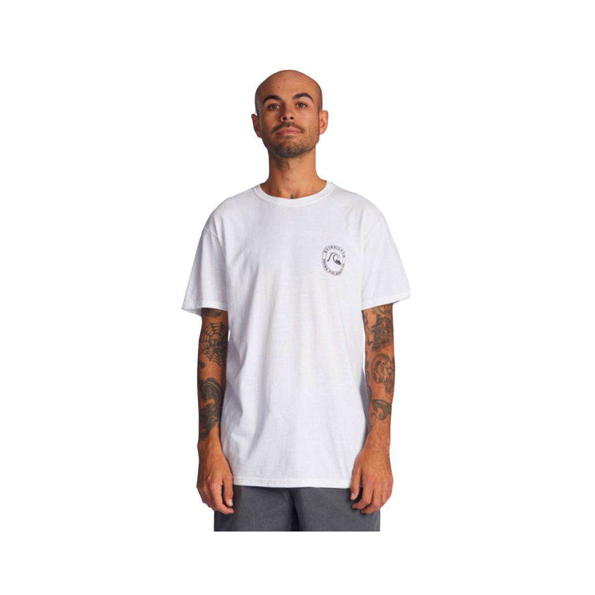 Polera Hombre  Quiksilver Rolling Waves Blanco-0
