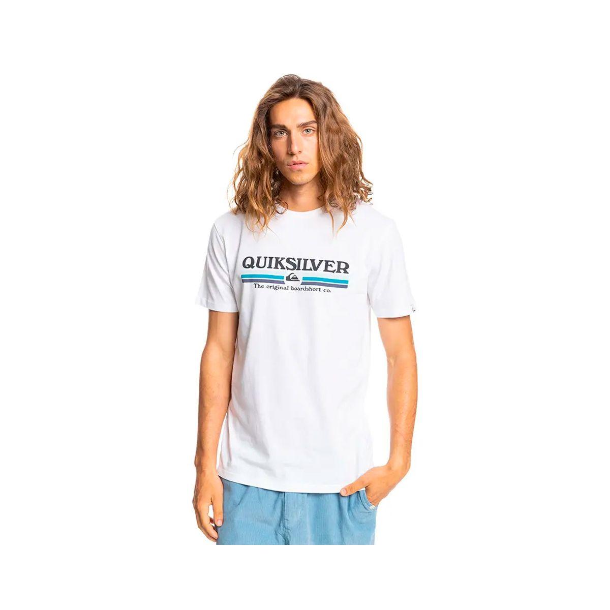 Polera Quiksilver Lined Up Hombre White-0