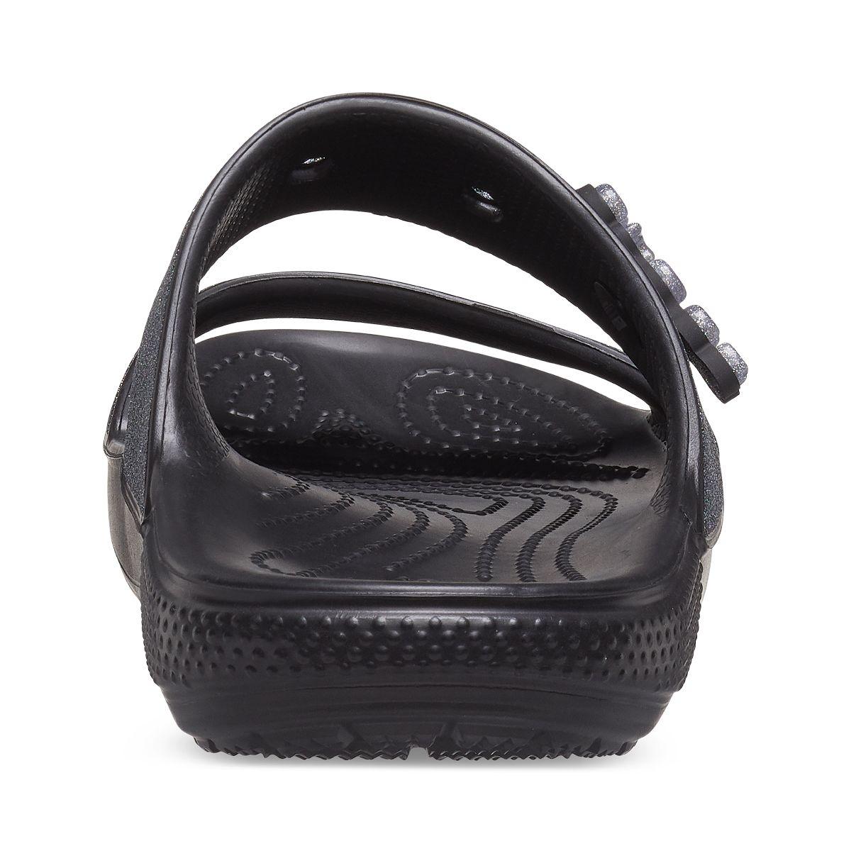 Sandalia Crocs Classic Glitter II Unisex Black-4
