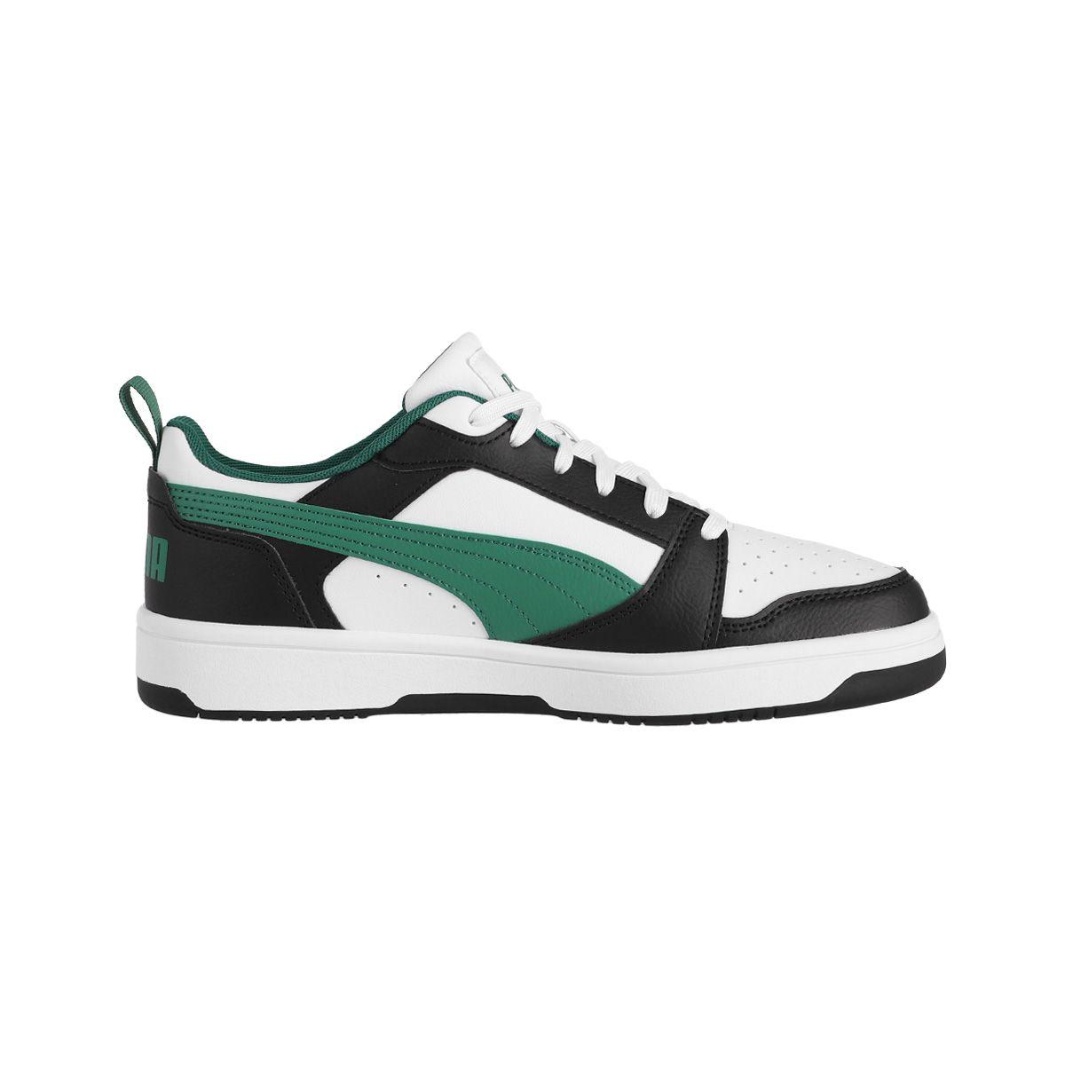 Zapatillas Urbanas Puma Rebound v6 Low Hombre Blancas/Negras-1