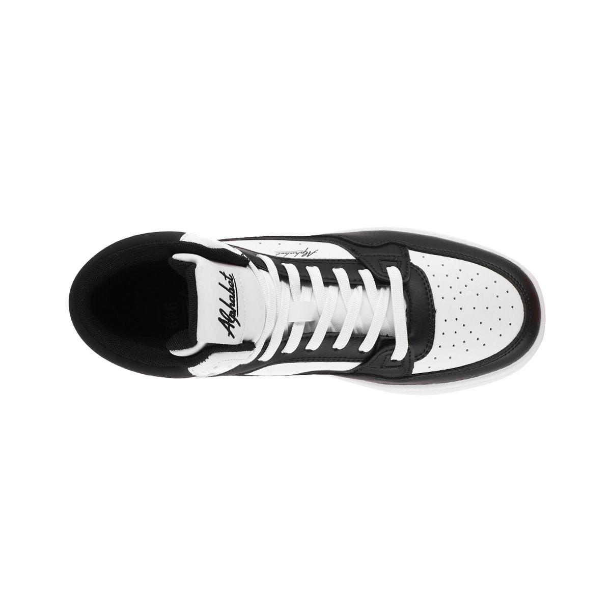 Zapatillas Hombre Getty 949 Alphabet Blancas/Negras-4