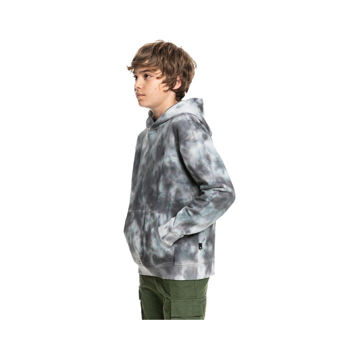 Polerón Quiksilver Tie Dye Quiet Niño Gris-1