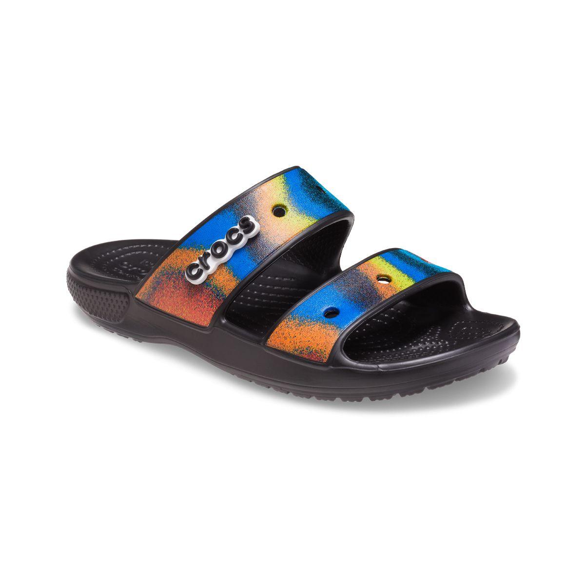 Sandalia Crocs Spray Dye Unisex Black/Multi-0