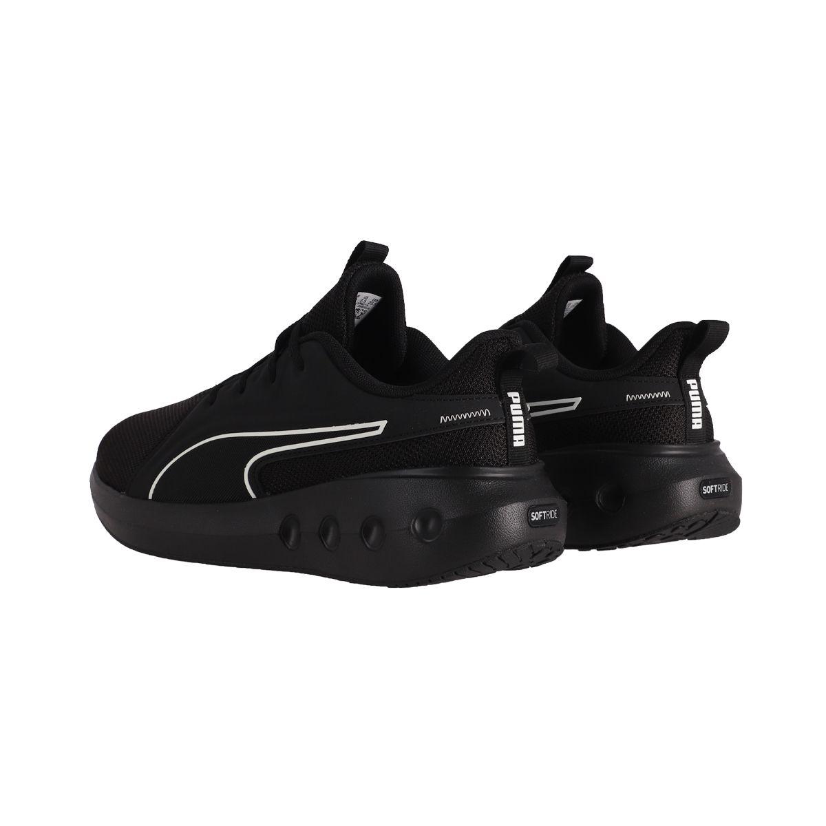 Zapatilla Puma Softride Carson Hombre Negras/Blancas-3