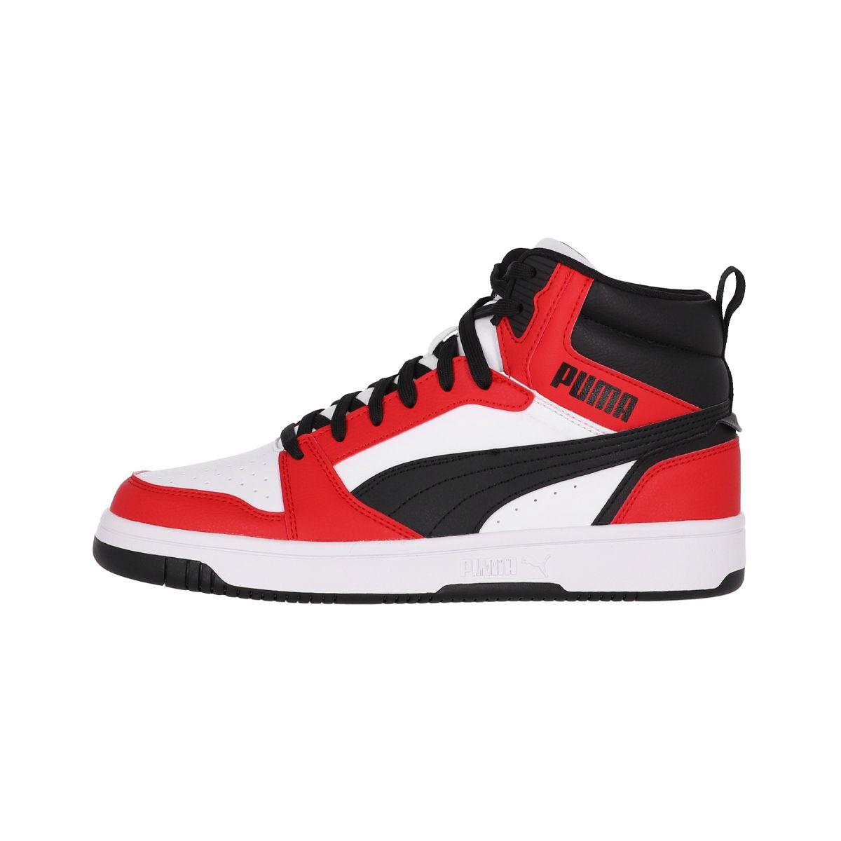 Zapatilla Puma Rebound v6 Hombre White/For All Time Red-0