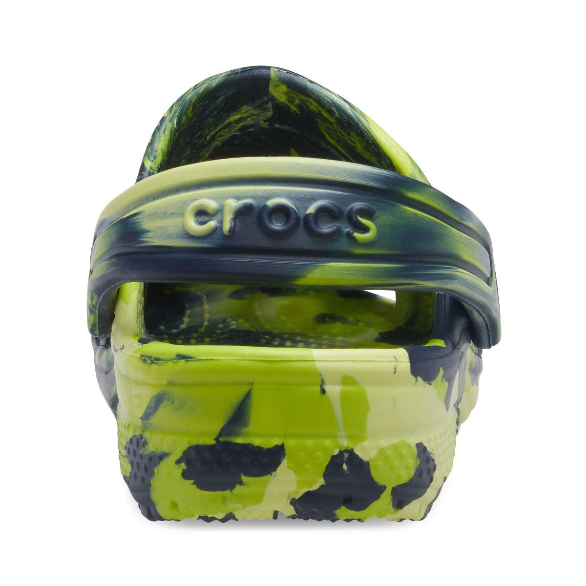 Zueco Crocs Classic Marbled Niño Navy/Multi-4