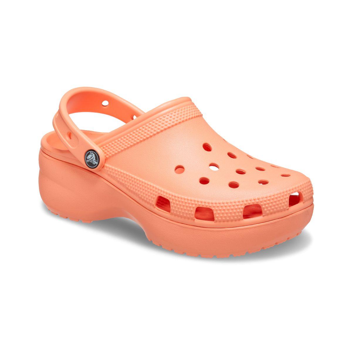 Zueco Crocs Classic Platform Mujer Orange-0