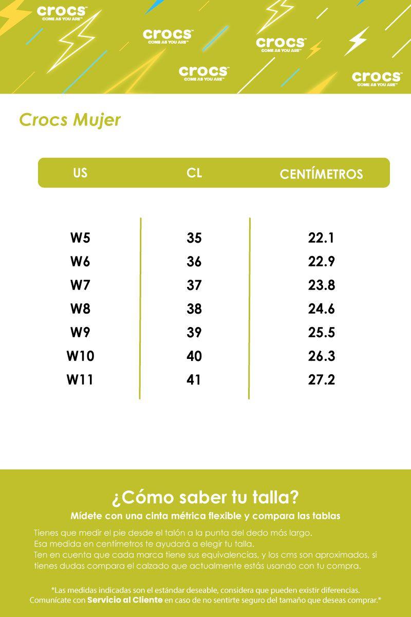 Zueco Crocs Classic Platform Mujer Orange-7