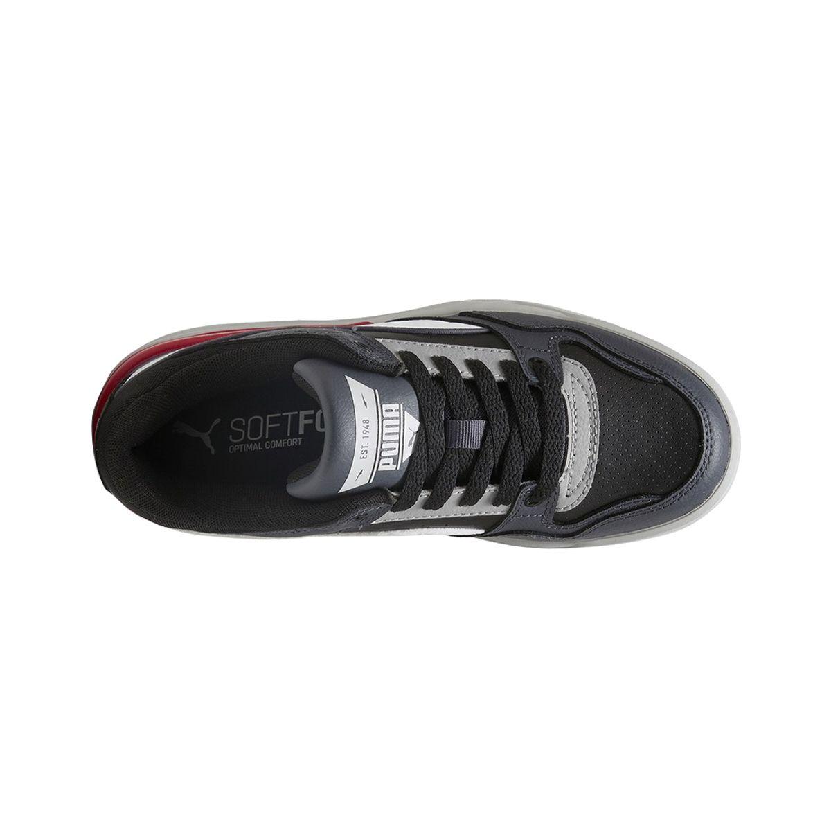 Zapatillas Joven Rebound Retro Puma Negras/Rojas/Blancas-4
