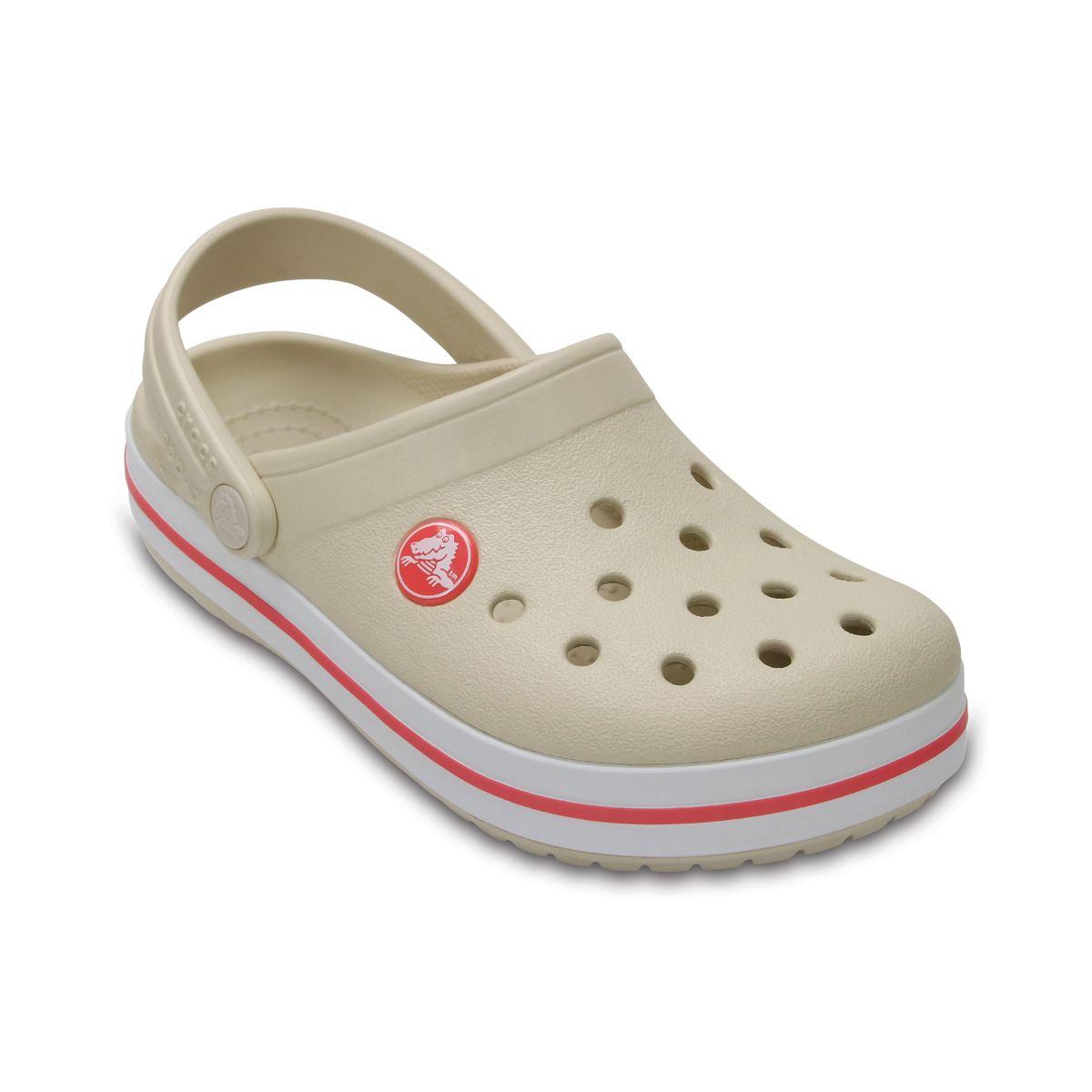 Zueco Crocs Crocband Niño Stucco/Melon-0