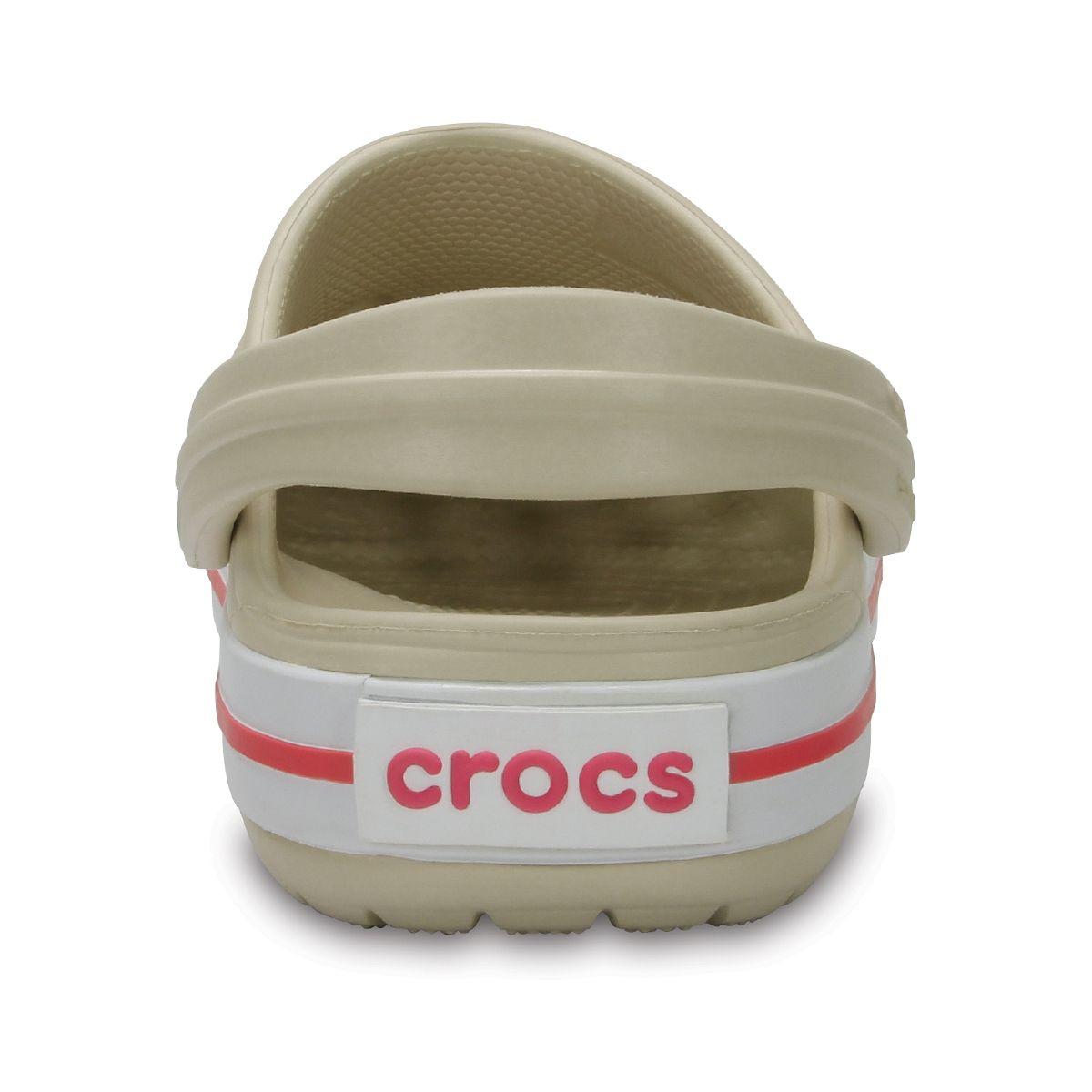 Zueco Crocs Crocband Niño Stucco/Melon-3